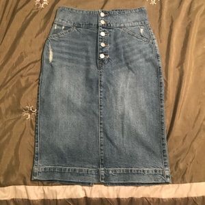 Gap Denim Midi Skirt